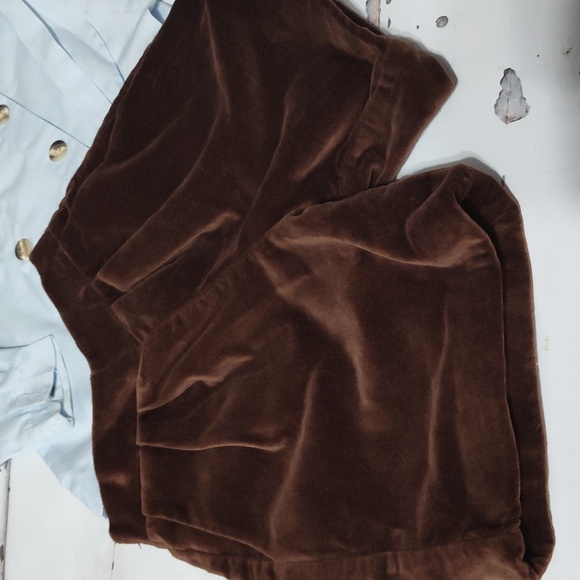 Blue and brown Petter Pan collar short Set size 2t brand  Chabré - Picture 3 of 6